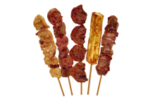 Contra-filé com mandioca